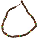 wood rasta 17.5 beads